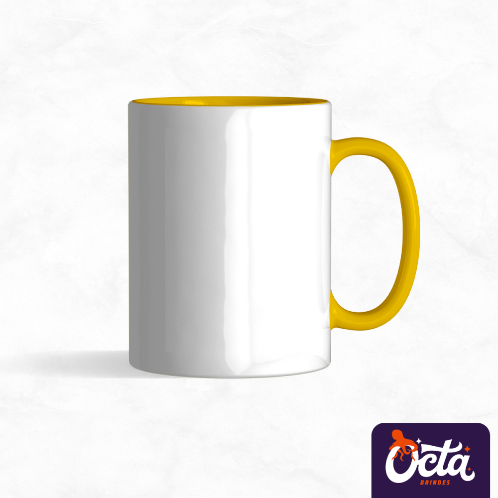 Caneca com Alça Colorida Caneca com Alça Colorida