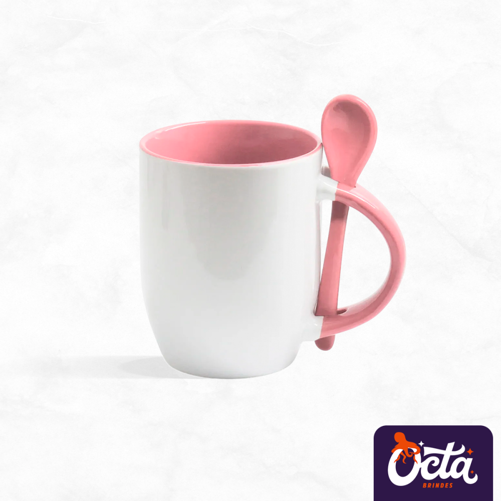 Caneca com Colher Caneca com Colher