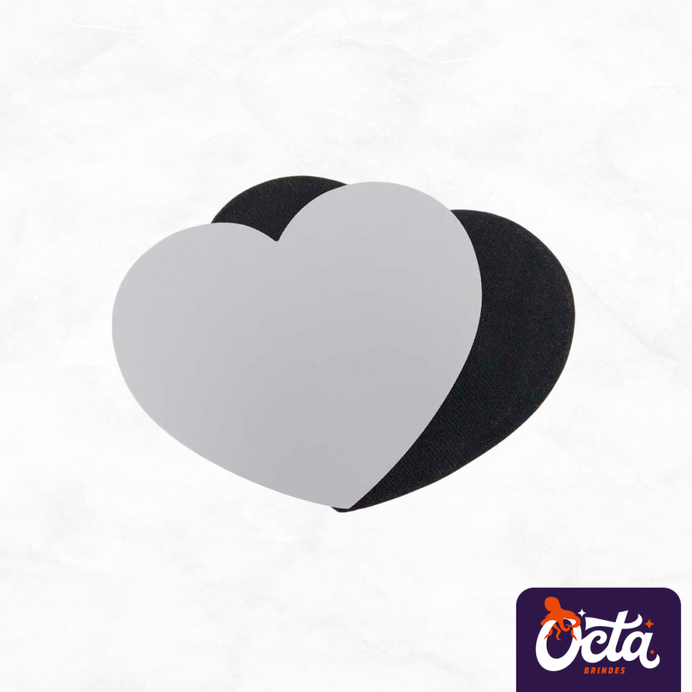 Mousepad 19,5x23,5cm Coração Mousepad 19,5x23,5cm Coração