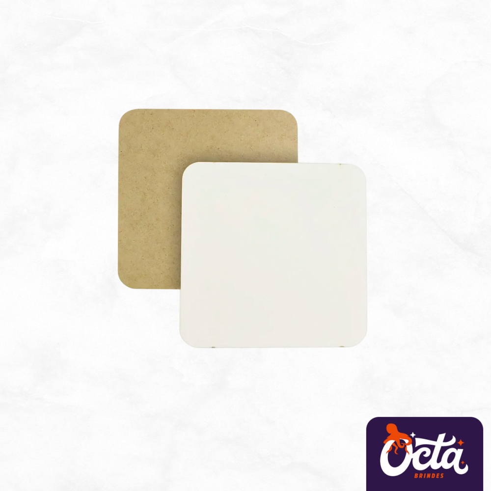 Porta Copo de MDF Quadrado Porta Copo de MDF Quadrado